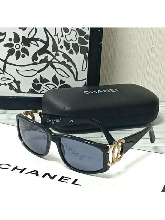 Chanel Sunglasses Black CC Logo Eyewear main image 5